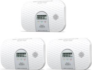 Carbon Monoxide Detectors, Portable CO Detector with Digital Display, ETL Listed Carbon Monoxide Alarm for Travel, Home & Hotel Room, 3 Packs