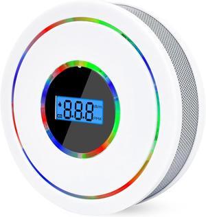 Combination Smoke and Carbon Monoxide Detector,Battery Operated Smoke Carbon Monoxide Alarm Detector Combo for House Kitchen Office Hotel Restaurant