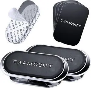 F1 Dashboard Car Mount | Magnetic Phone Holder for Car, Ultra Strong 8X N52 Magnets, 360° Rotation, Universal Dash Mount for All Phones (2-Pack) | Car Mount Magnet