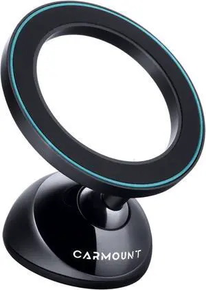 F3 MagSafe Car Mount | All-Metal Magnetic Phone Dashboard Holder with N52 Magnets Super Strong Hold | 360° Rotation | Universal Compatibility for iPhones Pro Max & All Devices