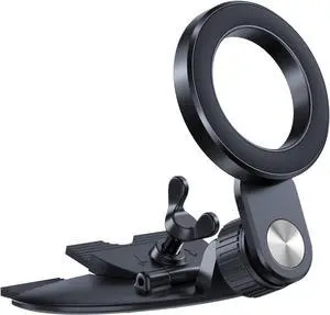 for Magsafe CD Phone Holder for Car [17 Strong Magnets] Magnetic CD Player Phone Mount Hollow Socket CD Slot Phone Mount for iPhone 16 15 14 13 12 Series Pop Grip Ring Holder Magsafe Case