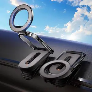 Coverado for Magsafe Car Mount, Magnetic Car Phone Holder, 360° Rotation Strong Magnet Car Phone Mount Dash Cell Phone Holders for Your Car, Car Accessories for iPhone 16/15/14/13(1Pack)