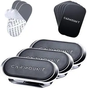 F1 Dashboard Car Mount | Magnetic Phone Holder for Car, Ultra Strong 8X N52 Magnets, 360° Rotation, Universal Dash Mount for All Phones (3-Pack) | Car Mount Magnet