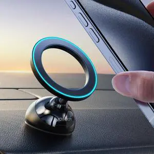 JOYROOM for MagSafe Car Mount, All-Metal Magnetic Phone Holder for Car, [Stronger Magnet] Car Magnet Phone Mount for Dash, Fit for iPhone 16 15 14 13 12