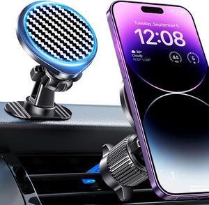 for Magsafe Car Mount [Strong Magnets] Magnetic Phone Holder for Car Vent Dashboard [Hands Free] Cell Phone Holder Car Mount for iPhone 15 14 13 Pro Max Pro Mini for MagSafe Case All Phones