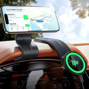 for Magsafe Car Mount Charger Magnetic Phone Holder Mount for Car [15W Super Fast Charge] Fit iPhone 16 Wireless [Velcro Memory Metal] Fit iPhone 16/15/14/13/12 Pro Plus Max