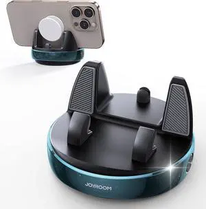 JOYROOM Car Phone Holder, [Adjustable Spring Design] Dashboard Cell Holder 360° Rotatable Car with Non-Slip Silicone,Vertical 30° Adjustable Phone Holders for Your Car, Blue