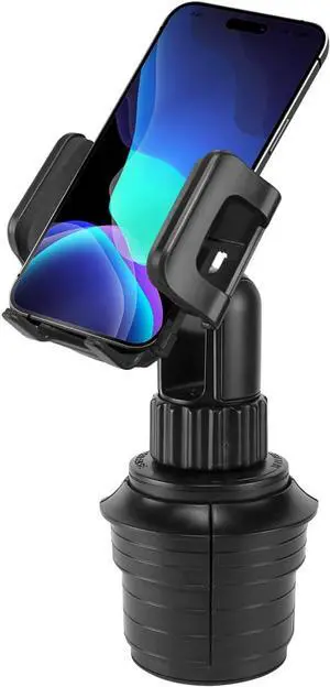 Car Phone Holder Mount Car Cup Phone Holder Mount Compatible with  iPhones  Galaxy Motorola Moto Google Pixel Smartphones (Fits for Tesla Model 3 Y S X) 6.5-Inch