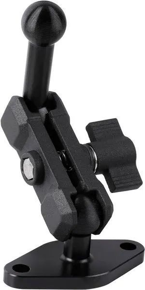 Aluminum AMPS to 17mm Ball Adapter with Extension Rod for Car Phone Holder, Drill Mount Ball Plate Base Meets Industry Standard AMPS Hole Pattern,Compatible with Garmin GPS Nuvi Dezl Drive Zumo RV