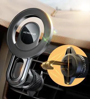 for iPhone MagSafe Car Mount Vent with Stable Structure Metal Hook [Never Shaking] [360° Adjustable] Strong Magnetic Cell Phone Holders for Your Car for All Smartphones & All Car Model