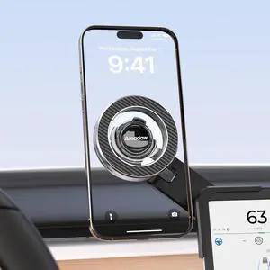 2025 Upgrade Tesla Phone Mount, [Strongest Magnet] Car Mount for MagSafe, Tesla Phone Holder for Model Y/3/X/S Screen, Model Y Accessories, Compatible with iPhone 16 15 14 13 All