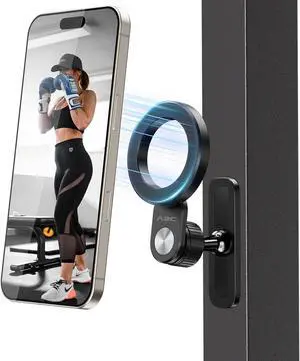 A2C Foldable Arm Gym Magnetic Phone Holder for MagSafe, Dual Magnet Fitness Phone Mount Accessory, 360° Adjustable & Hands-Free, Portable Workout Essentials for iPhone 16/15/14/13/12 Series