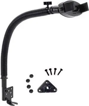 ARKON Mounts Mobile Grip 2 Phone Holder with Car Seat Rail or Floor Mount, For Cars and Trucks, High-Strength Flexible Arm, Compatible with iPhone, Galaxy, & more