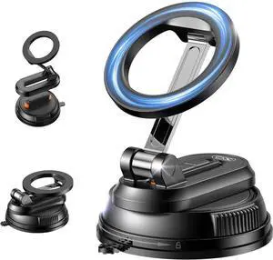 Car Phone Holder for Magsafe,Ultra Magnetic and Strong Suction 360° Adjustable Car Phone Mount,Portable Magnetic Cell Phone Holders for Your Car for iPhone16/15/14/13/12 Series