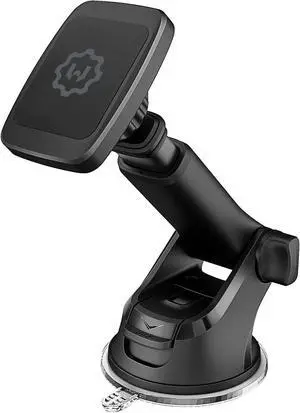 WixGear Magnetic Car Phone Mount  Universal Holder for Windshield & Dashboard with New Long Telescopic Arm  Compatible with Cell Phones & Tablets