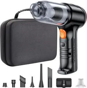 SEALIGHT Mini Car Vacuum Wireless, High Power Suction and Air Duster, Lightweight and Compact Handheld Vacuum, Portable Vacuum Cleaner for Car, Home, Office, Pet
