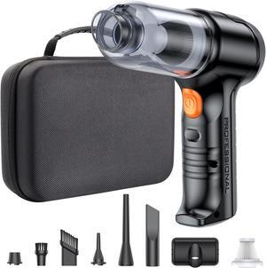 Houscly Handheld Car Vacuum Portable Cordless 25000Pa High Power Small Mini Hand Vacuum Rechargeable 4-in-1 Wireless Handheld Vac For Car Office Desktop Home Cleaning Ideal Gifts For Men & Women