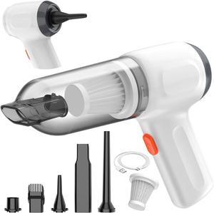 Handheld Car Vacuum Cleaner, 15000PA Mini Hand Held Vacuum Portable Cordless 3 in 1 Dust Buster & Air Blower & Hand Pump, Rechargeable Small Hand Vacuum High Power for Car, Home, Office