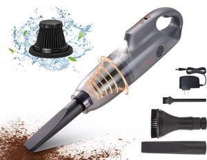 Handheld Vacuum Cordless Car Vacuum Portable, Cordless Handheld Vacuum Cleaner with Fast Charging Long Runtime Attachments Washable Filter,10KPA High Power Hand Vacuum for Car Home Office, Pet Hair