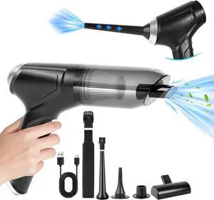 Cordless Handheld Vacuum Cleaner - 16000pa Powerful Suction, Portable Rechargeable Vac for Home and Car /V01Pro Black
