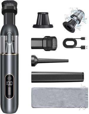 4-in-1 Handheld Cordless Car Vacuum  19000PA, Brushless Motor, 2-in-1 Blow & Suction, Dual Modes, Type-C, Mini & Portable for Car, Home, Office, Keyboard Cleaning