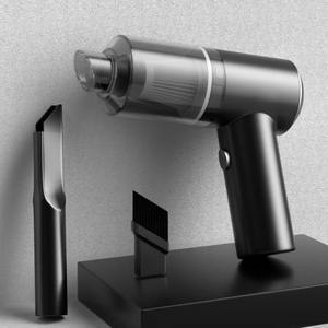 Mini Vacuum Cleaner 2 in 1 Keyboard Vacuum Cleaner Wireless Handheld,Car Vacuum with Brushless Motor High Power 120W Rechargeable Easy to Clean Car Interio Charging cable needs to be supplied(Black)