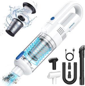 Handheld Car Vacuum Cleaner Cordless: 9500PA Powerful Suction Portable Lightweight Hand Held Vacuum - Large Capacity Battery Last Long Wireless Mini Vacuum With LED Light For Home Office Cleaning