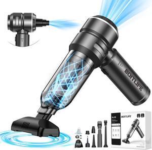 BOITLIFE Handheld Car Vacuum Cleaner Cordless,18000PA High Power Portable Vacuum Cleaner&Air Duster,3 Gear,7 in 1 Small Vacuum Cleaner Rechargeable,Mini Hand Held Vacuum for Car Home Office Keyboard