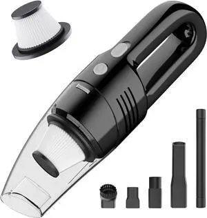 Roaringkitty S3Pro Handheld Vacuum Cleaner - Reliable Cleaning Power with Convenient Accessories,Stylish and Lightweight for Effortless Cleaning, Perfect for Busy Women Home and Car (Black, Medium)