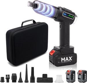 Car Vacuum Portable Cordless with Best Suction Cordless,Handheld Powerful Car Vacuum Cleaner High Power with 23000pa,Mini Car Duster Two Batteries Long Endurance