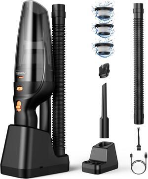 Handheld Vacuum Cordless Rechargeable,Car Vacuum Cleaner with High Power 12000PA Suction,Large-Capacity Battery, with Fast Charging Dock,Dust Busters Wet Dry for Home Car Office Pet