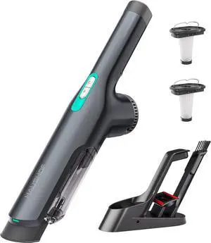 HAUSHOF Handheld Vacuum Cordless, 120W Brushless Motor, lightweight, Portable, Fast-Charging Hand Vac with 12000Pa Powerful Suction and Multifunctional Attachments, Ideal for Home, Office, Pet and Car