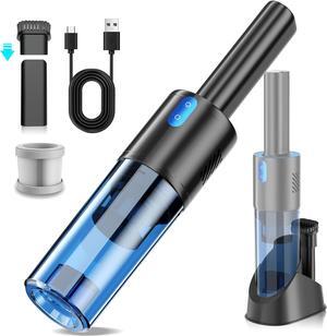 Handheld Vacuum Cordless, Car Vacuum Cleaner Portable, 10000Pa Suction, 25Mins Runtime, Lightweight 1.3LBs, USB Charging, Mini Hand Vacuum Rechargeable with Storage Stand for Car Home Pet Hair, H8