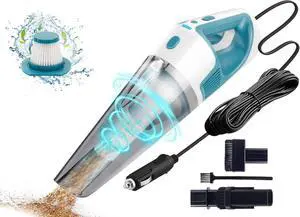 Car Vacuum Cleaner High Power 9000PA, Mini Portable Handheld Vacuum, Corded Wired Hand Vacuum Cleaner for Cleaning-Deep Detailing Cleaning Kit with LED