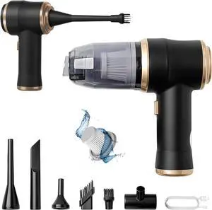 ThomasWorth Handheld Vacuum Cleaner for Car with Strong 15000Pa Suction, 3-in-1 Mini Car Vacuum Cordless Rechargeable with 120W Motor Air Duster and Pump for Deep Cleaning Anywhere