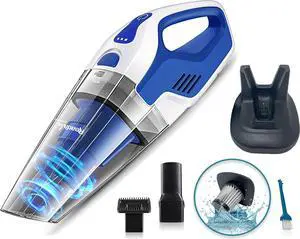 Kirby Storm Handheld, Wet & Dry Vacuum Cleaner, Powerful Cordless Hand Vac for Home & Car, Small Lightweight Handvac, 22.2volt Lithium-ion Rechargeable Battery, Medium, Blue