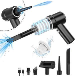 Handheld Vacuum Cordless Rechargeable, 13000pa Car Vacuum Portable Cordless, Type-C Lightweight Mini Handheld Vacuum Cleaner, High Power Car Vacuum Cleaner with LED Light for Car Home Pet Hair (Black)