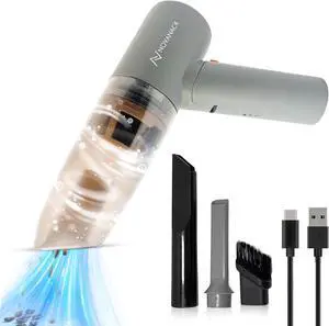 Mini Handheld Vacuum Cleaner  Cordless, Rechargeable 13000Pa/6000pa Suction & Blower | Portable for Car, Home, Pet Hair, Dust, Crumbs, Sofa, Office & Keyboard Cleaning