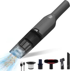 Car Vacuum Portable Cordless, Handheld Vacuum Cordless with 13000Pa Suction & Brushless Motor, 1.25lbs Ultra-Lightweight with LED Light for Car Home Pet Cleaning(Gray)