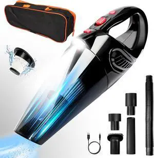 Handheld Vacuum Cordless,9000PA - Powerful Suction Pet Hair,Car Vacuum,Lightweight,Portable Compact Handheld Vacuum,HEPA Filter/LED Lights/USB Charging for Home,Car Use