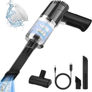 Kovshuiwe Portable Handheld Vacuum 9000Pa, Powerful Hand-held Cordless Vacuum Cleaner, Portable, with 120W Rechargeable Power Wet Dry Hand Held Car Vacuum HEPA Filter for Car, Home, Office, Pet