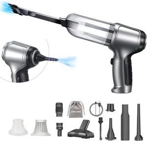 Mini Car Vacuum Cleaner,15000Pa 3-in-1Cordless Handheld Vacuum Cleaner High Power with BrushLess Motor Ultra Light Rechargeable Wet Dry Portable Vacuum Cleaner for Car,Home,Hair,Carpets
