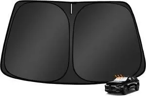 Custom Fit Windshield Sun Shade for Blazer 2019-2024, Foldable, Easy to Install & Store, Full Coverage, 210T Reflective Fabric, Blocks 99% of UV Rays