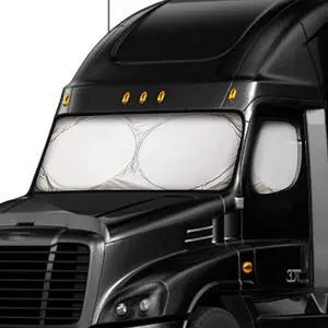 EcoNour Semi Truck Sunshade for Windshield and Side Windows, UV Protective Sunshade for Windshield, Maximum Coverage to Block UV/Sun Heat Rays, Best for Semi, Commercial & Big Rig Truck