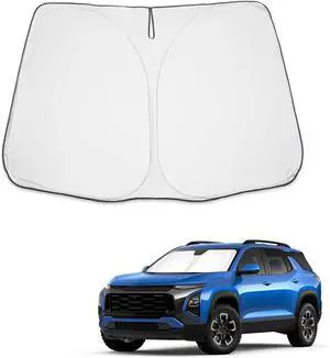 BIBIBO 2025 Chevy Equinox Windshield Sunshade for 2025 Chevrolet Equinox (LT/RS/ACTIV) Front Windshield Sun Shade Equinox Sun UV Rays Protection Shade Equinox 2025 Sun Visor Heat Shield