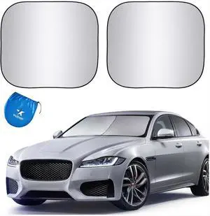 EzyShade Windshield Sun Shade with Shield-X Reflective Technology. See Vehicle Size-Chart. Foldable Car Sunshade for Front Windshield Window Car SUV Van Truck. Sun Visor Heat Shield. Sports (S) Size