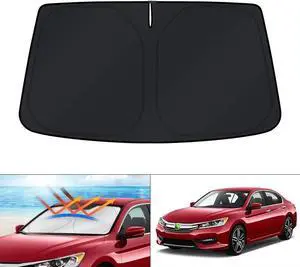 KUST Windshield Sun Shade for Honda Accord 2013-2015 2016 2017 Accessories Custom Fit Sunshade Foldable Sun Protector Block UV Rays Keep Your Car Cooler