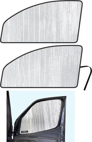 YelloPro Front Seat Side Sunshade Custom Fit for Mercedes Benz Sprinter Van - 2019 2020 2021 2022 2023 2024 2025 - Freightliner Cargo Crew Passenger Motorhome