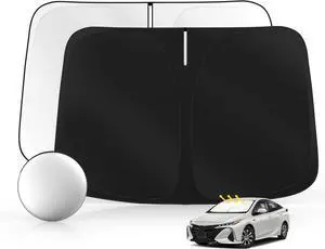 Windshield Sun Shade for Toyo-ta Prius 2016-2022 Foldable Sunshade Custom Fit Front Window Car Interior Accessories Protector Blocks UV Rays