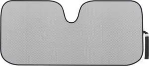 Motor Trend Accordion Gray Car Windshield Sun Shade - Car Sun Visor Sun Shade for Windshield - Window Shades for SUV & Truck - Dash Cover Sun Protection Window Shade Accessories - 58" x 24"